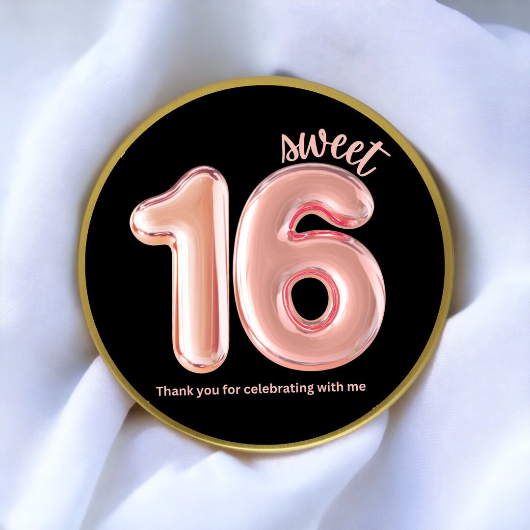 SWEET 16 Party Favor Candles Personalized Candles Thank You Gifts Party
