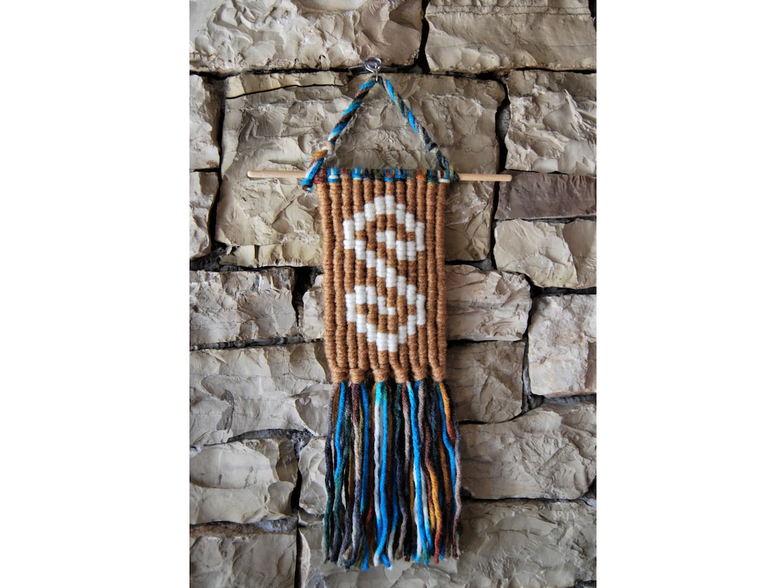 Macramé Wall Hanging Cross shaped for home decor S Etsy