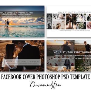 Facebook Timeline Cover Template, Facebook Cover Template for Photographers, Facebook Cover Photo Collage, Photoshop PSD INSTANT DOWNLOAD