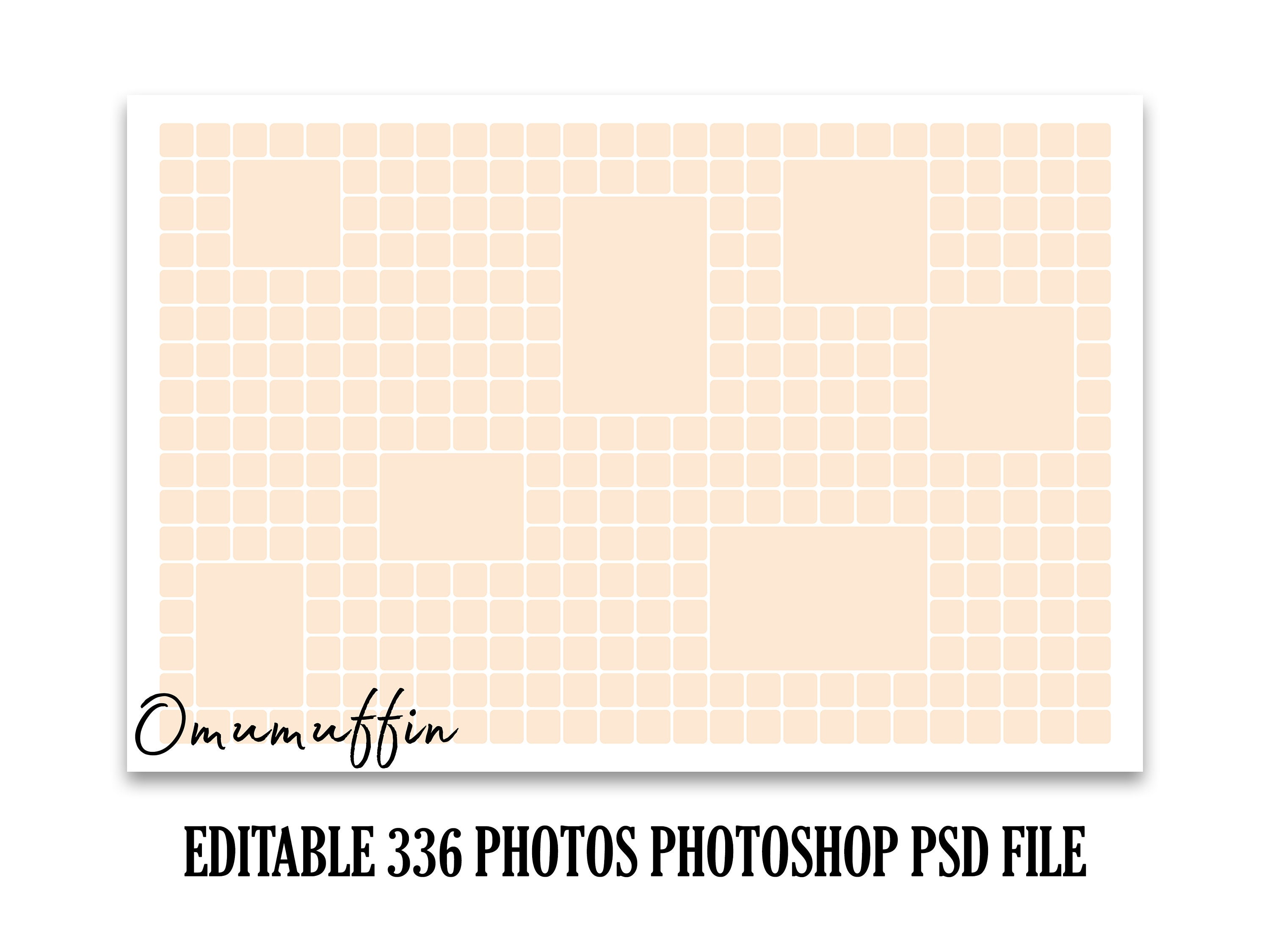 36x24 Wall Poster Collage Template 336 Photos Big Photography Template 36x24 Wall Poster Collage Template 336 Photos Big Photography Template