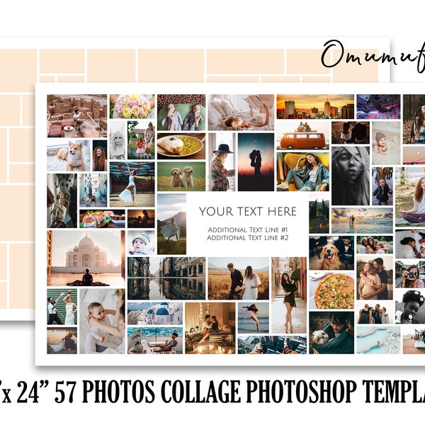 Funeral Collage Template Etsy