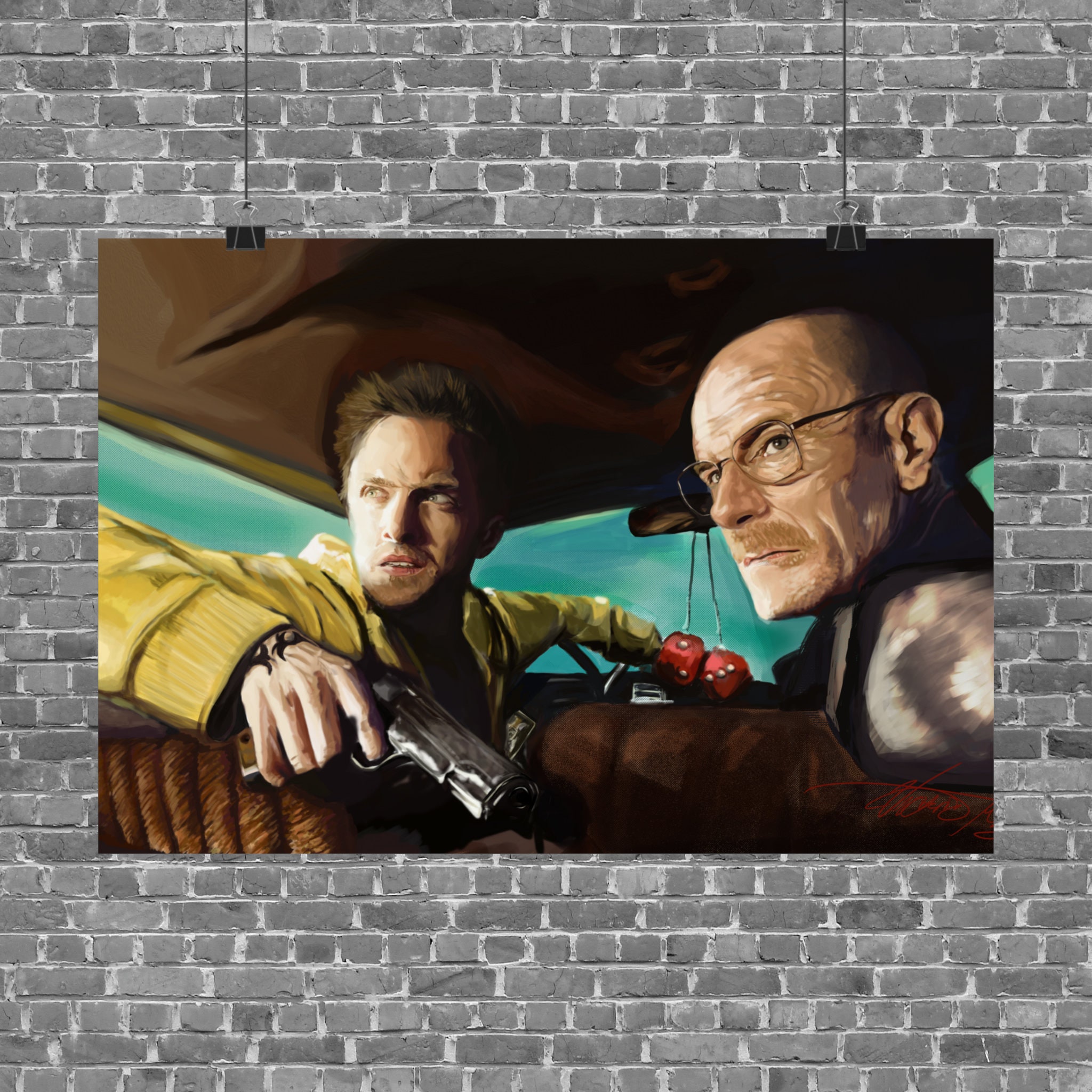 Breaking Bad Original Art Poster Wall Art Matte Horizontal - Etsy