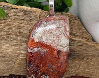 Pendentif agate dentelle Laguna
