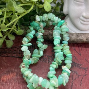 Chrysoprase Chip Stretch Bracelet