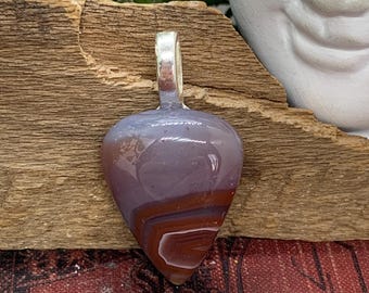 Pink Botswana Agate Pendant