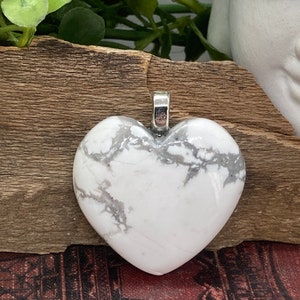 Howlite Heart Pendant