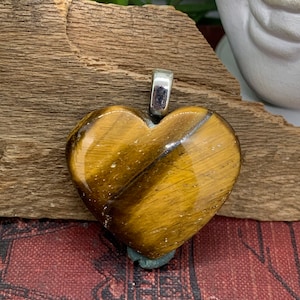 Tigers Eye Heart Pendant