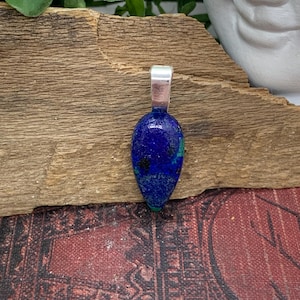 Azurite Silver Plated Pendant