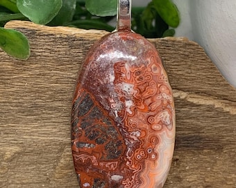 Pendentif agate dentelle Laguna
