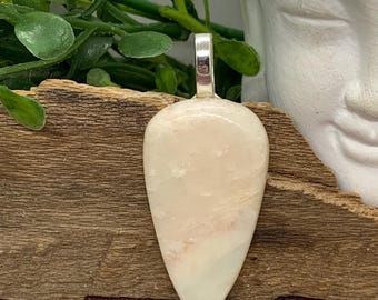 Pendentif aragonite rose et calcite