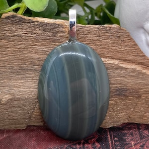 Banded Obsidian Pendant
