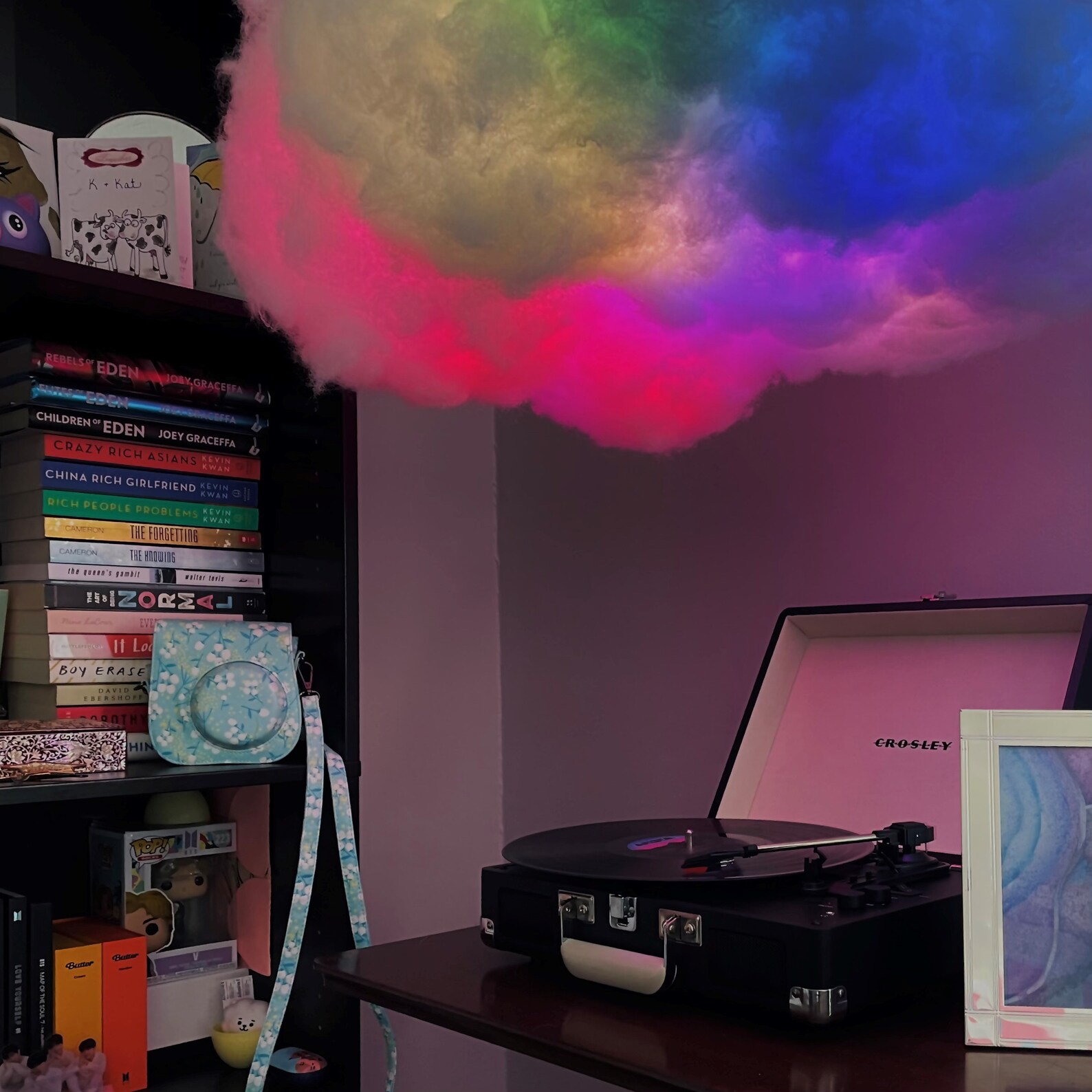 LARGE LED Storm Cloud Lamp 36 Wide Hanging Etsy