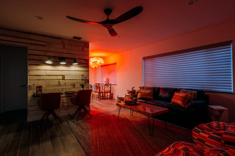 LARGE LED Storm Cloud Lamp 36 Wide Hanging Etsy