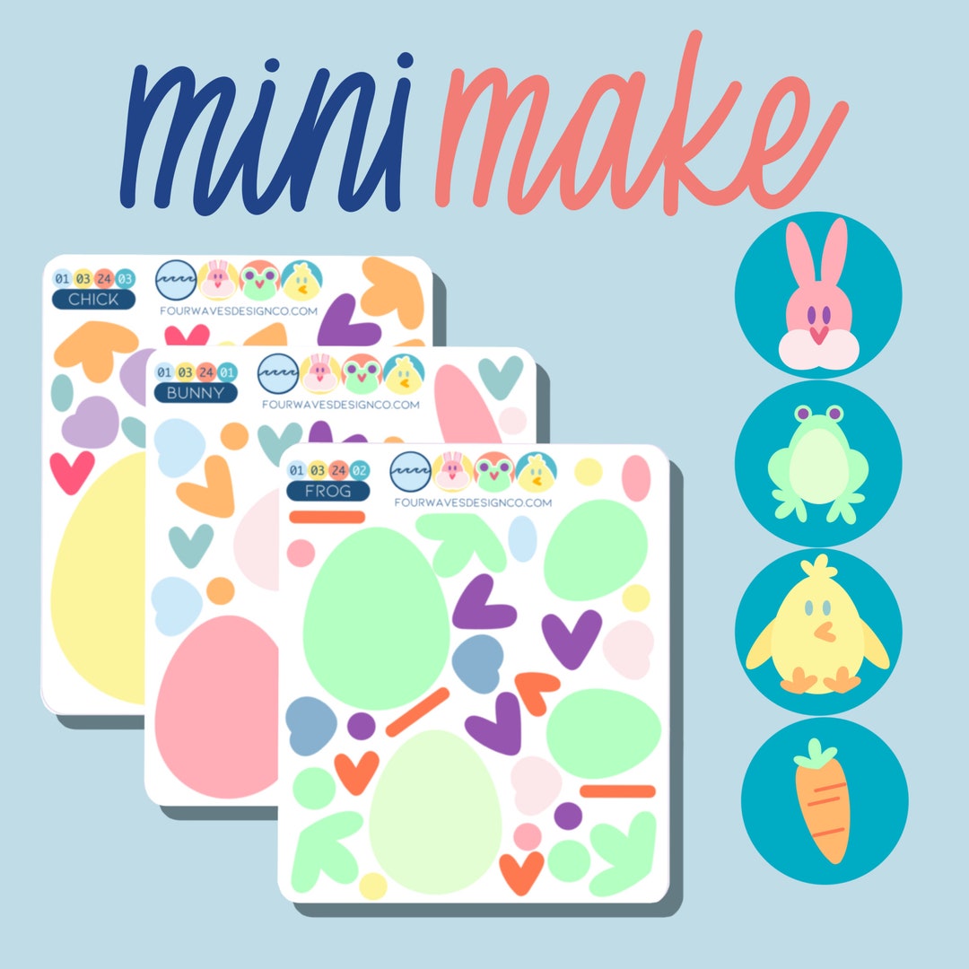 Mini Make Spring Sticker Set, Build Your Own Stickers, Open Ended ...