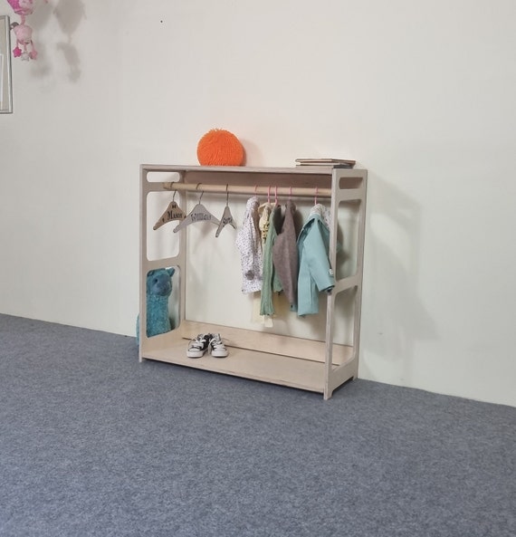 Low Montessori Children s Wardrobe the Mini Dressing Room