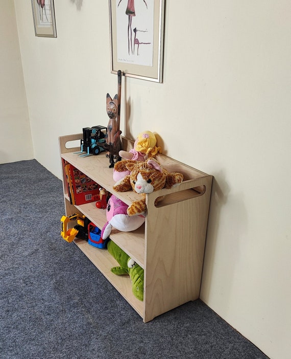 Contenitore per giocattoli in legno, h 60cm/23,6, Moderno, Libreria  semplice, Libreria Montessori, Arredamento camera per bambini, -  Italia