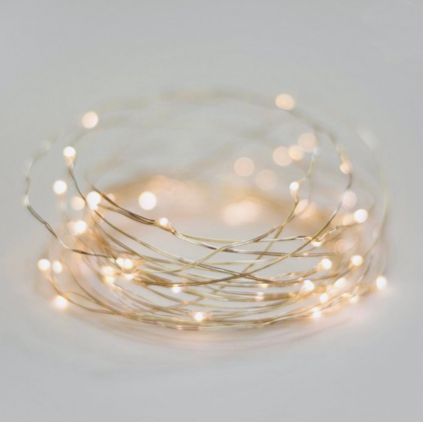 LEDGLE LED Copper Wire String Lights 10 Pack 3.9ft/1.2m 24 LED Warm White Fairy Lights Battery Operated Waterproof for DIY Party Wedding Costume Table Decorations 