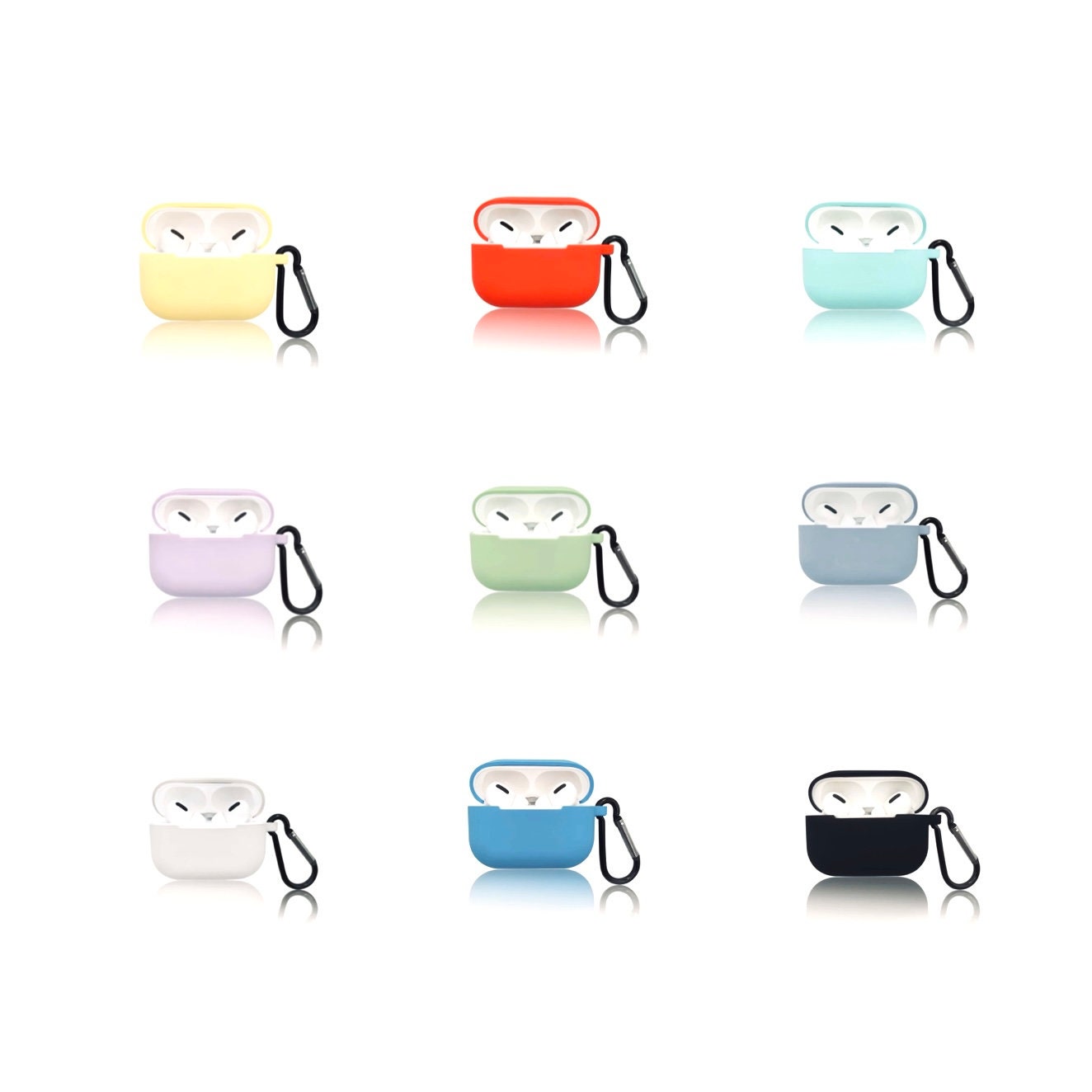 Silicone Air Pods Pro Case With Keychain | Cover | Protective Case | …