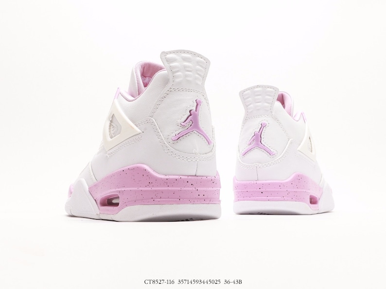 Pink Oreo Jordan 4 Sneaker for Men, Sports Sneaker, Basketball Sneaker