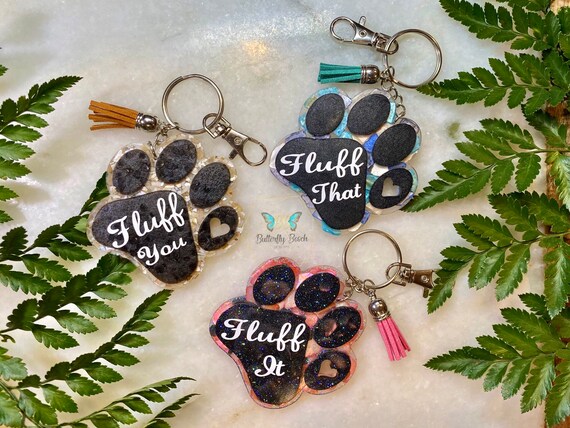 Pfotendruck Schlüsselanhänger Personalisiert Hund Mama Hund Etsy