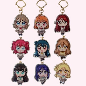 Love Live Sunshine Aqours Keychains