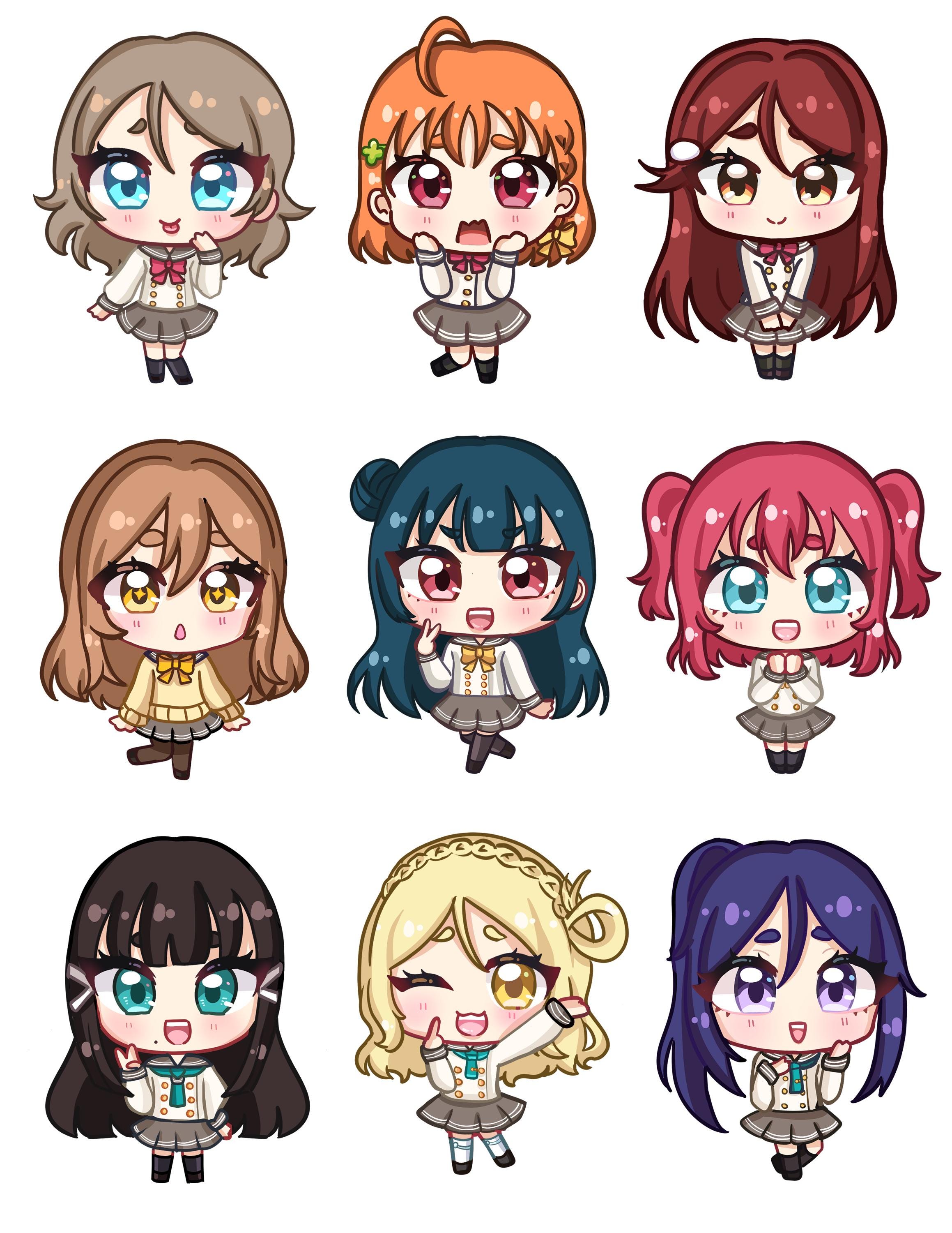 Love Live Sunshine Aqours Keychains - Etsy