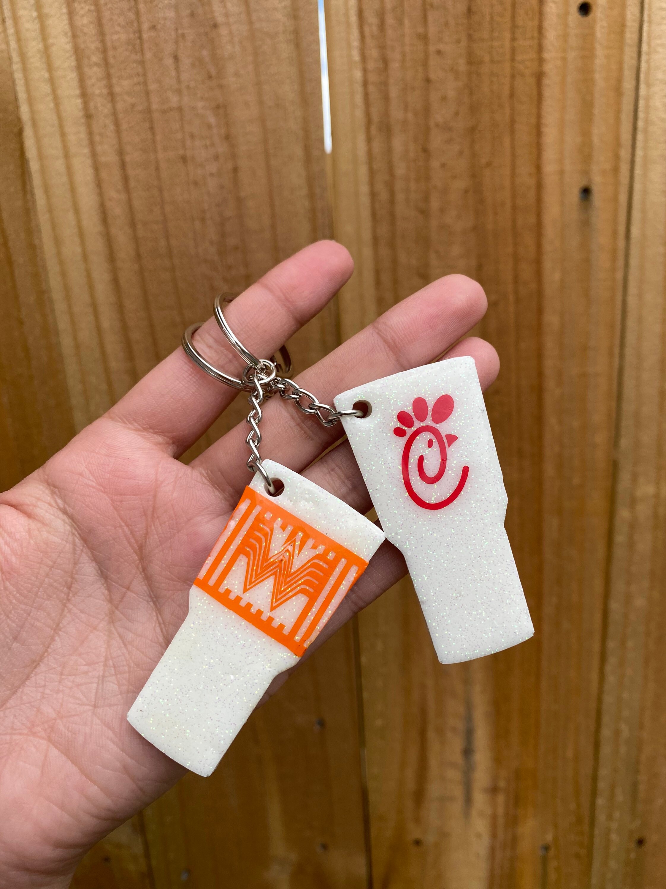 ChickfilA / whataburger keychain Etsy