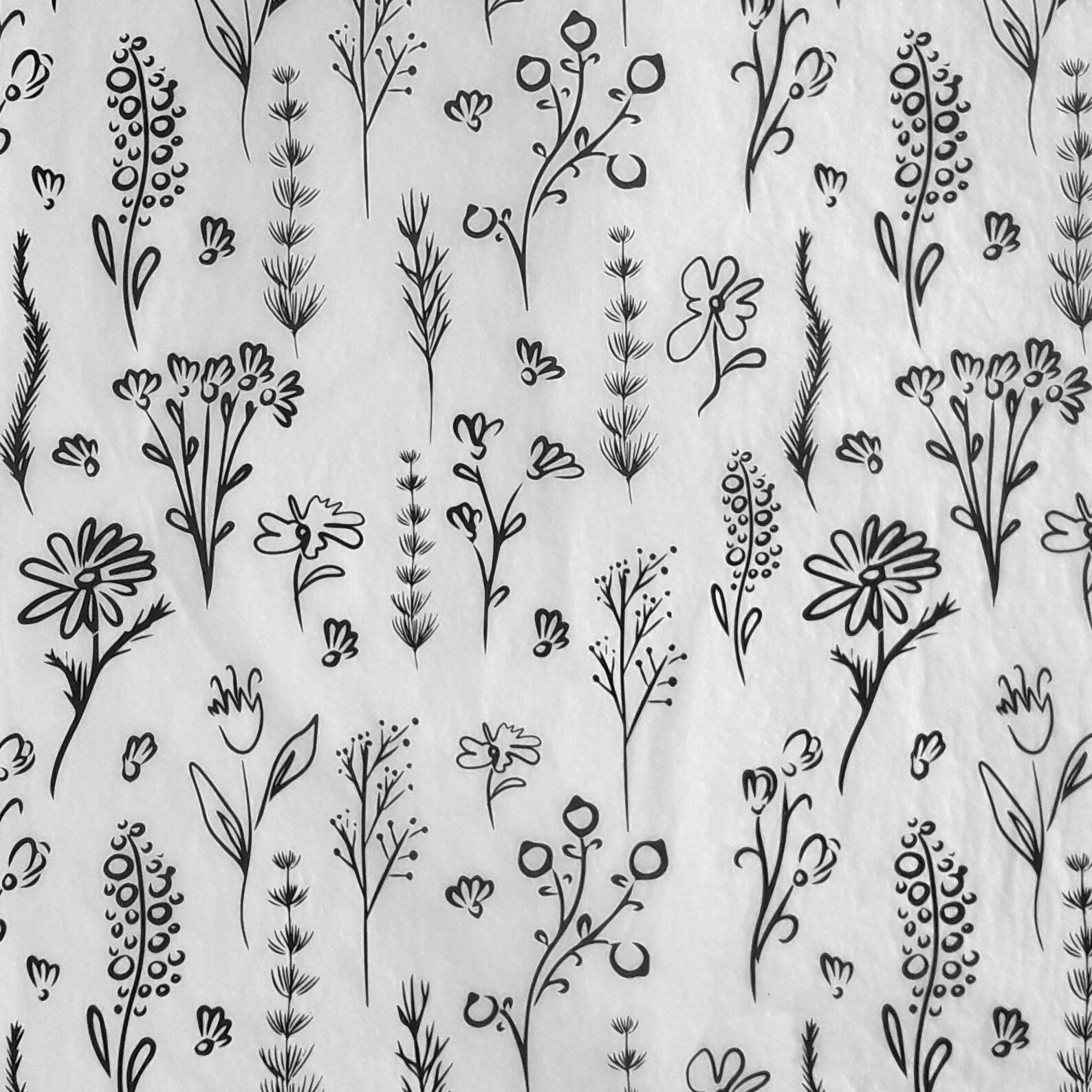 Black&white Printed Tissue Paper 50 Sheets 50x75cm17 Gsm Mf Etsy