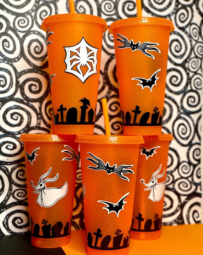 Jack Skellington Halloween Starbucks Återanvändbar 640 ml Tumbler bild 5