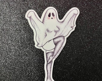Spökflicka-klistermärke