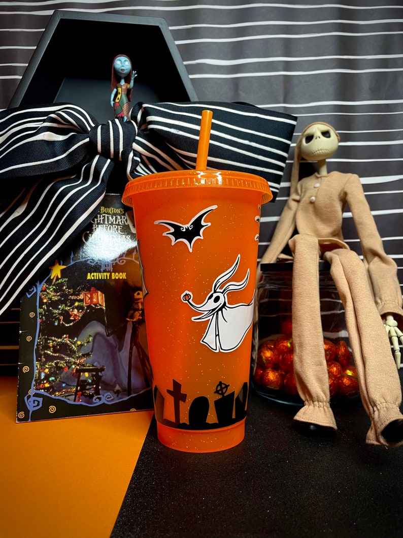 Jack Skellington Halloween Starbucks Återanvändbar 640 ml Tumbler bild 4