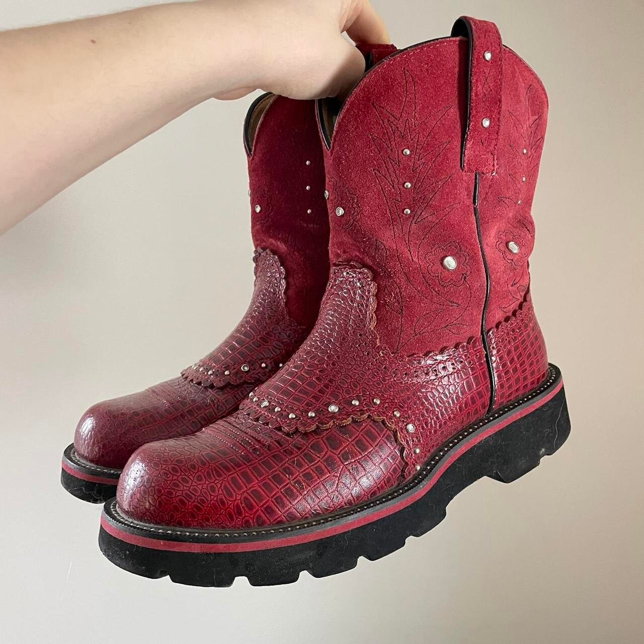 Red fat shop baby boots