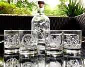 One of a kind Wu-Tang glasses.