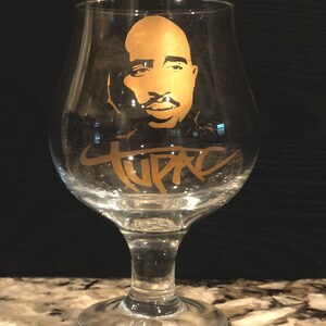 Tupac Shakur Unique Etched Glasses - Etsy