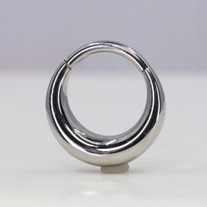 Titanio ASTM F136 (cl40) Cerchio largo 1,2 mm (16ga) adatto per daith, setto, torre, elica, cartilagine ecc.