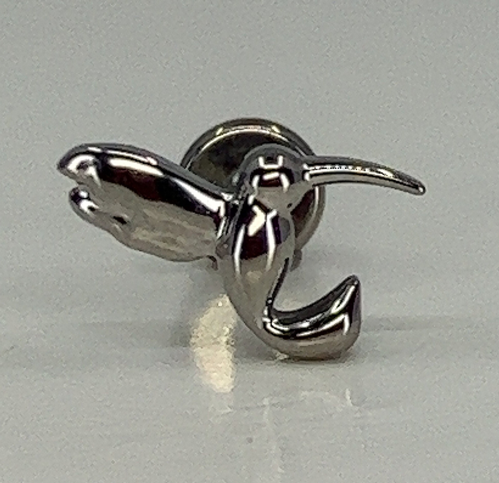 Titanium ASTM F136 (in54) Humming Bird internally threaded 1.2mm (16ga) suitable for conch, tragus, helix, cartilage, lobe, flat etc