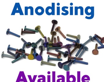 Custom Anodising/Anodizing available for all Titanium Pieces at Herbie and Lou