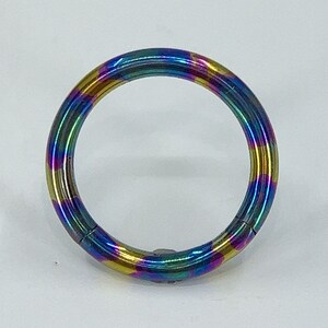 Titanium ASTM F136 Anodised &quot;Venom&quot; Clicker 0.8-1.6mm (20-14ga) suitable for Tragus, conch, daith, rook, helix, septum, eyebrow, lobe etc