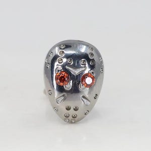 Titanium ASTM F136 (tl18) Hockey Mask, Jason Voorhees Threadless Push-Pin 0.8mm-16mm (20ga-14ga) suitable Helix, Conch, Cartilage, Tragus
