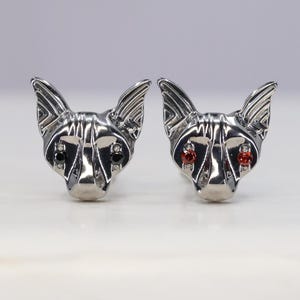 Titanium ASTM F136 (in56) Sphynx, Hairless Cat, internally threaded 1.2mm (16ga) suitable for helix, cartilage, conch, tragus, lobe ect