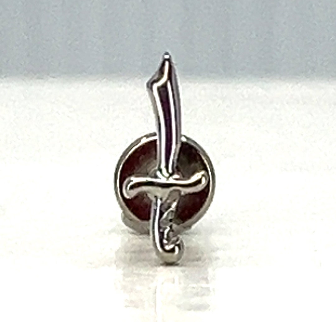 Titanium ASTM F136 (tl06) Cutlass, Pirate Sw*rd Threadless Push-pin 0.8 ...