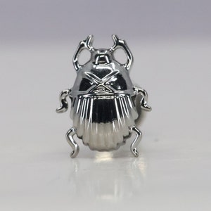 Titanium ASTM F136 (in262) Beetle, Bug, Scarab internally threaded 1.2mm (16ga) suitable for helix, conch. cartilage, medusa, flat, tragus