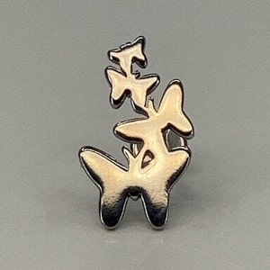 Titanium ASTM F136 (in61) Butterflies internally threaded 1.2mm(16ga) suitable for conch, helix, cartilage, flat, lobe etc