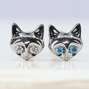 Titanium ASTM F136 (in281) CZ Cat internally threaded 1.2mm (16ga) suitable for conch, medusa, tragus, helix, cartilage, lobe, etc