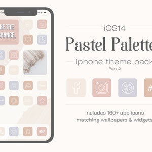 Pastel Palettes - iOS16 iPhone Theme - Neutral | iOS14 App Icons | 600+ App icons | iPhone Wallpapers & Widgets | iPhone Widgets | App Icons