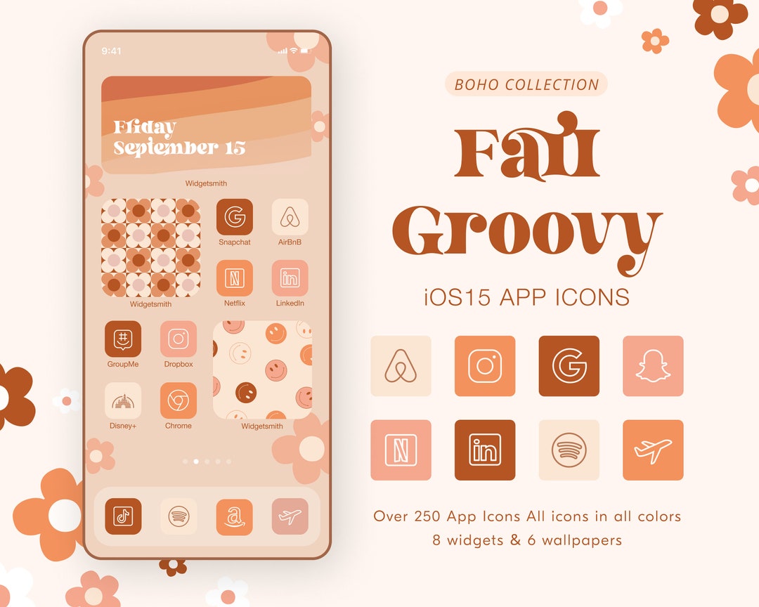 220 Icon Retro Fall App Icons | Vintage iPhone Ios16 App Icons | 220+ Icons in 4 ...