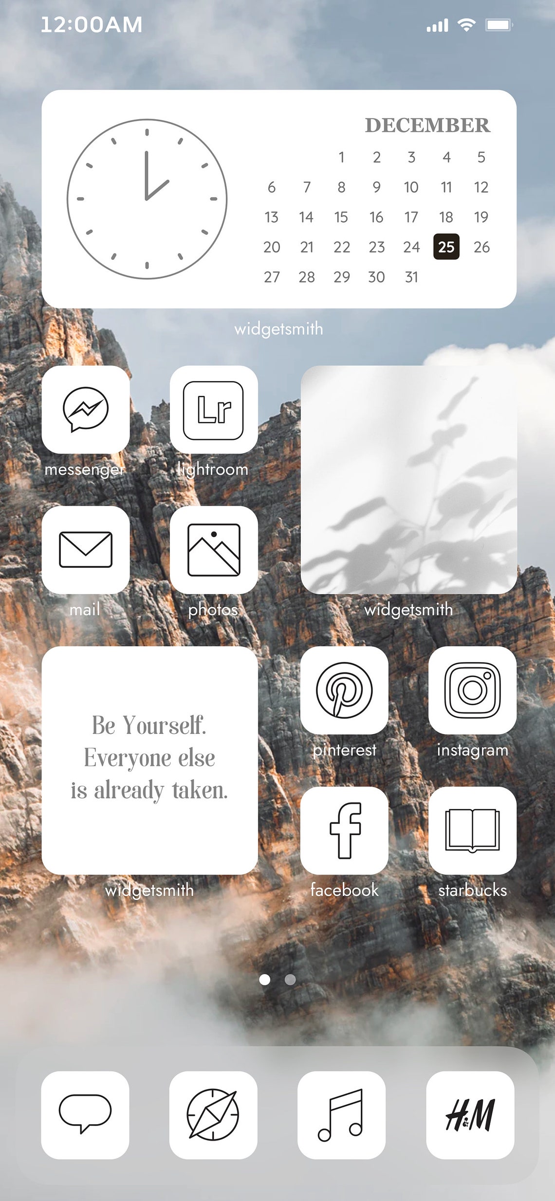 Black & White iOS14 App Icons 100 App Covers Icon Pack | Etsy