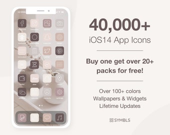 40000+ App Icons iOS16 Bundle, Neutral Theme (Digital Download)