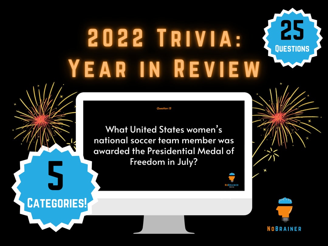 2022 Yearinreview Trivia Game Powerpoint Google Slides Etsy