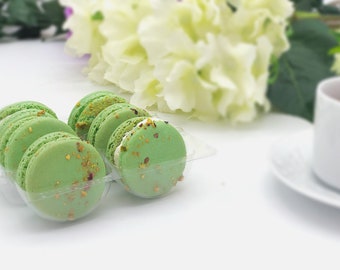 6 Pack  pistachio French macarons